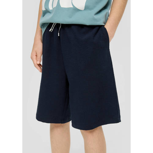 s.Oliver sweatshort donkerblauw Korte broek Effen S