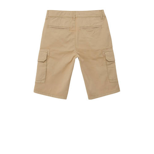 s.Oliver cargo short zand Korte broek Beige Jongens Stretchkatoen Effen 170