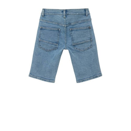 S.Oliver denim short light denim Korte broek Blauw Jongens Stretchdenim 152