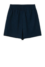 thumbnail: Donkerblauwe meisjes s.Oliver sweatshort van polyester met elastische tailleband en effen