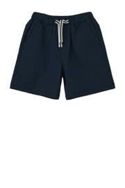 thumbnail: Blauwe jongens s.Oliver sweatshort met elastische tailleband met koord en effen