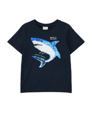 thumbnail: s.Oliver T-shirt met printopdruk donkerblauw
