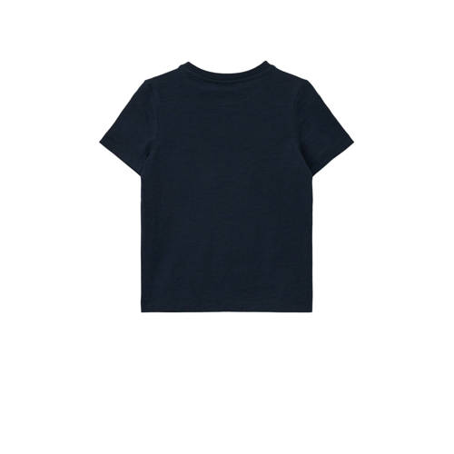 s.Oliver T-shirt met printopdruk Blauw Jongens Katoen Ronde hals Printopdruk 128 134