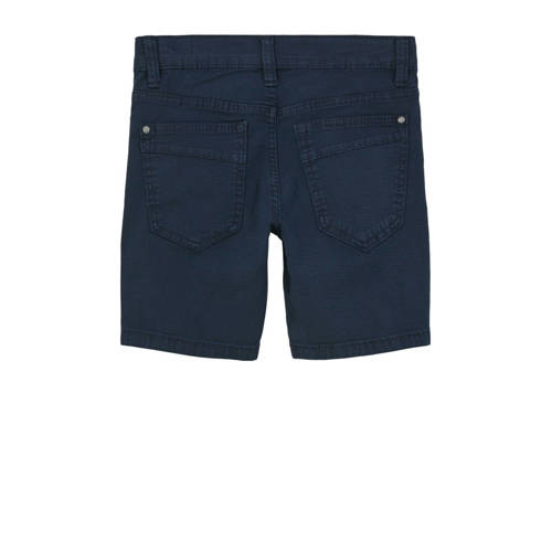 s.Oliver casual short donkerblauw Korte broek Jongens Stretchkatoen Effen 128