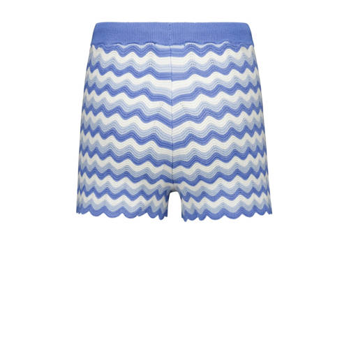 America Today sweatshort met all over print blauw wit Korte broek Meisjes Katoen 146 152