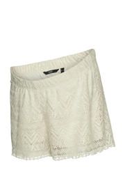 thumbnail:  dames VERO MODA MATERNITY regular fit short van polyester met elastische tailleband met koord en effen