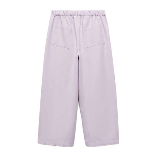 Mango Kids broek lila Paars Meisjes Viscose Effen 140