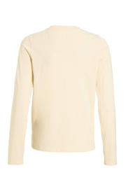 thumbnail: Witte meisjes anytime longsleeve van katoen met printopdruk, lange mouwen en ronde hals
