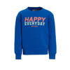 Anytime sweater met printopdruk blauw