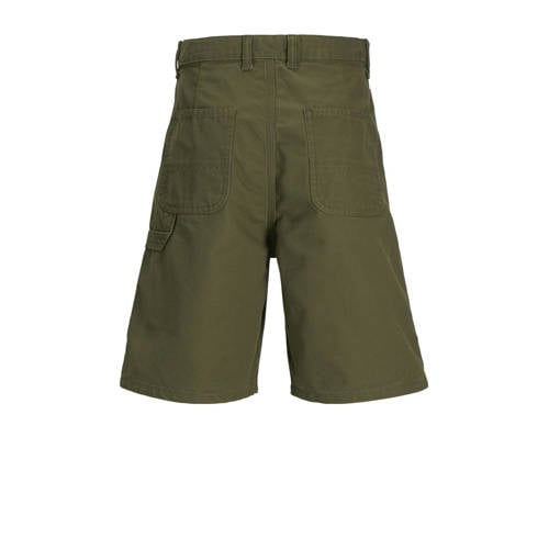 Jack & jones JUNIOR bermuda JJSTYD BARKLEY CARPENTER olijfgroen Korte broek Jongens Katoen 176