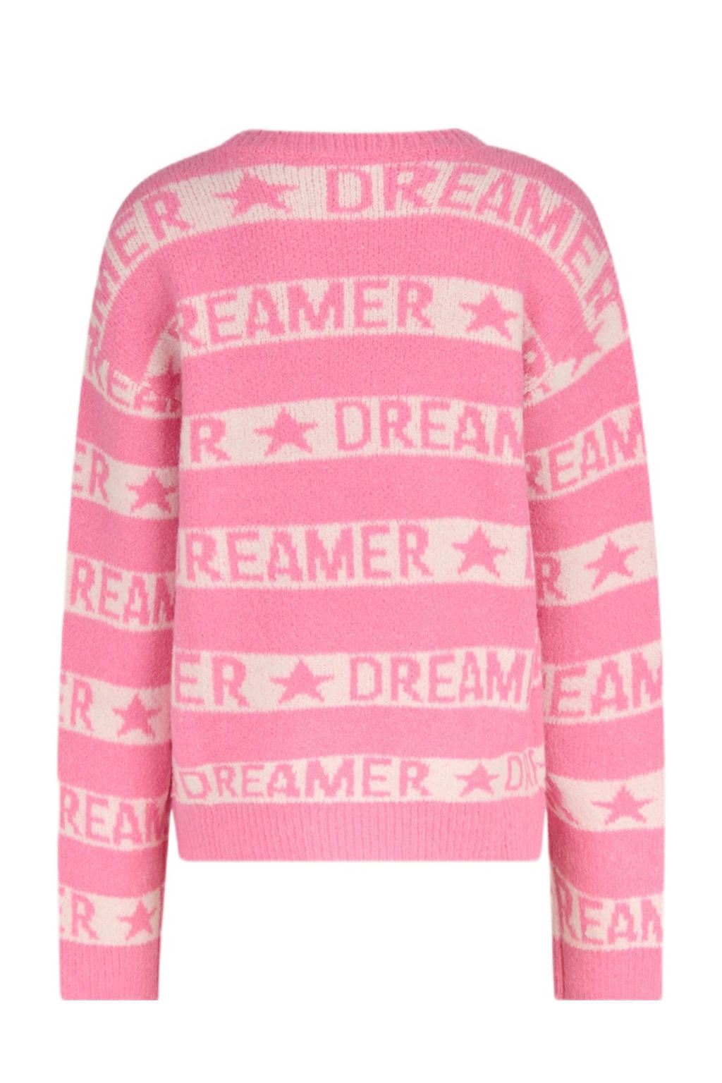Shoeby gebreide trui met backprint roze