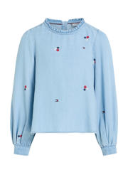 thumbnail: Tommy Hilfiger top met all over print denim medium