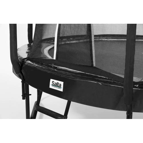 Salta First Class 366 cm Black 366x366 cm Trampoline op poten Zwart