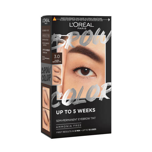 L'Oréal Paris Brow Color wenkbrauwverf - 3.0 Dark Brunette - 30 ml Wenkbrauwgel