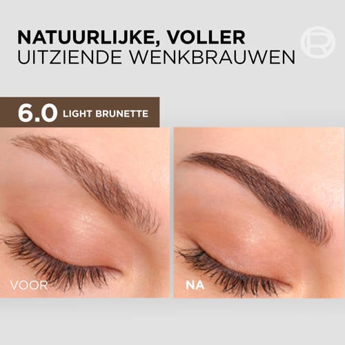 L'Oréal Paris Brow Color wenkbrauwverf 6.0 Light Brunette 30 ml Wenkbrauwgel