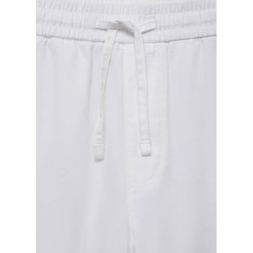 Mango Kids broek wit Jongens Katoen Effen 164(XS)