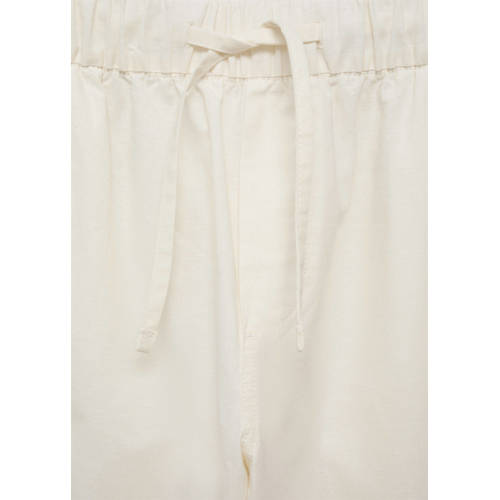 Mango Kids broek ecru Meisjes Katoen Effen 172(L)