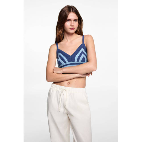 Mango Kids broek ecru Meisjes Katoen Effen 172(L)