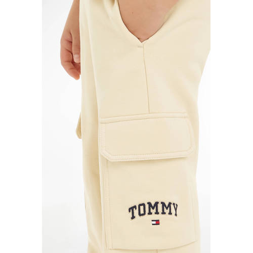Tommy Hilfiger joggingbroek ecru Jongens Katoen Effen 164
