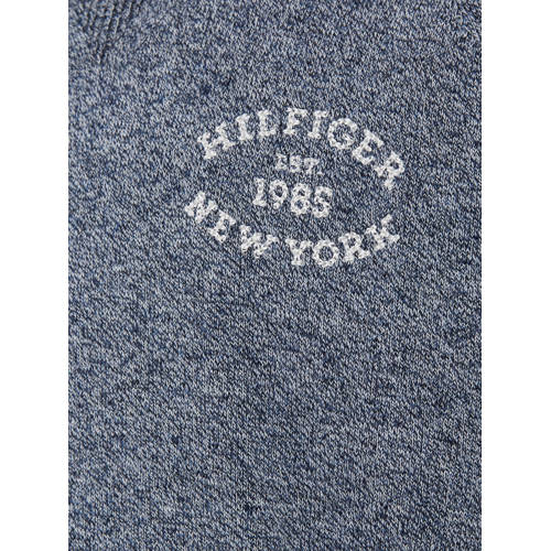 Tommy Hilfiger gemêleerde sweater grijs Jongens Katoen Ronde hals Melée 128