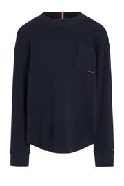 thumbnail: Tommy Hilfiger gemêleerde longsleeve donkerblauw