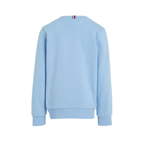 Tommy Hilfiger sweater met tekst lichtblauw Tekst 104