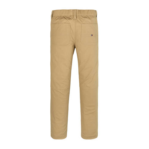Tommy Hilfiger broek kaki Groen Jongens Katoen Effen 140