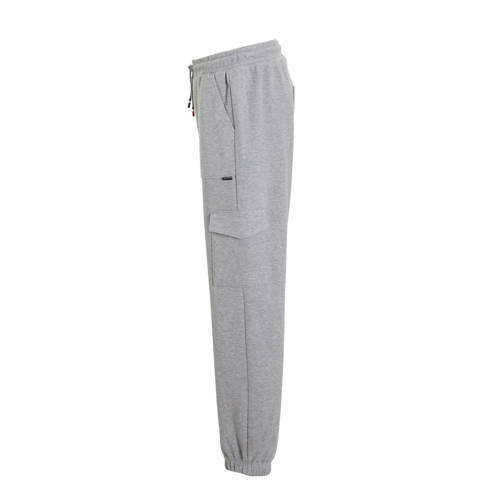 Tommy Hilfiger cargobroek grijs Jongens Katoen Melée 122