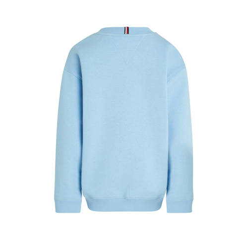 Tommy Hilfiger sweater lichtblauw Effen 140 | Sweater van