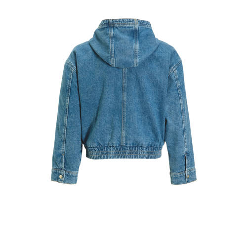 Calvin Klein spijkerjas modern blue Blauw Meisjes Denim Capuchon Effen 152
