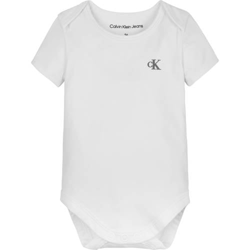 Calvin Klein romper -set van 2 rozezand wit Jongens Stretchkatoen Ronde hals 86