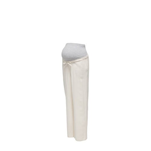 ONLY MATERNITY straight fit broek OLMSIESTA ecru Dames Viscose Effen M-32