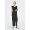 ONLY MATERNITY zwangerschaps jumpsuit broderie zwart