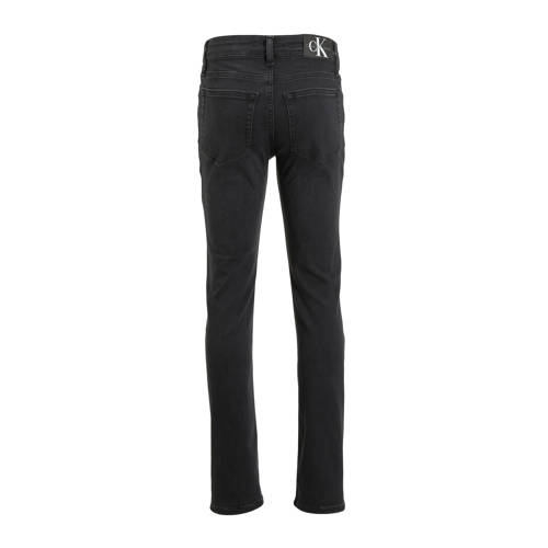 Calvin Klein skinny jeans SLIM washed black cf Zwart Jongens Stretchkatoen 140