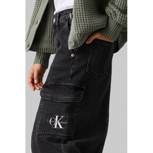 Calvin Klein spijkerrok grey denim Grijs Meisjes Katoen Effen 176