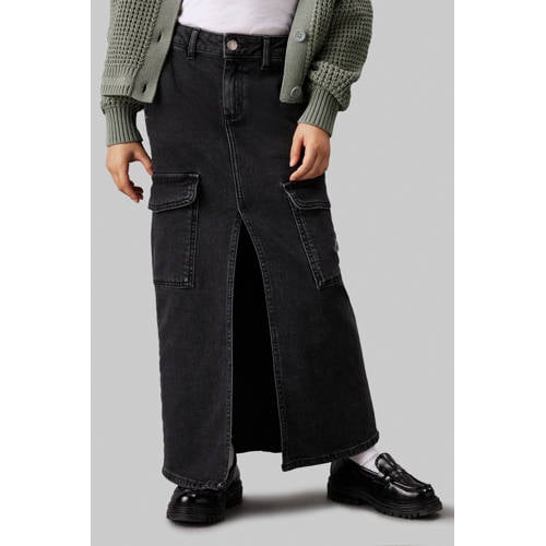 Calvin Klein spijkerrok grey denim Grijs Meisjes Katoen Effen 176