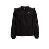 Me & My Monkey Top Roanne met borduursel zwart