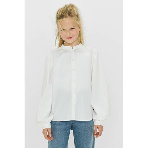 Me & My Monkey longsleeve wit Meisjes Katoen Opstaande kraag Effen