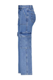 thumbnail: America Today cargobroek medium blue denim