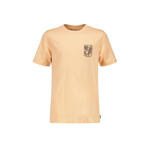 America Today T-shirt met backprint perzik oranje Jongens Katoen Ronde hals