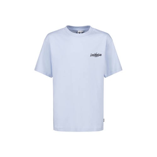 America Today T-shirt met backprint babyblauw Jongens Katoen Ronde hals - 122/128