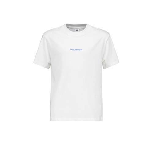 America Today T-shirt met backprint ecru Jongens Katoen Ronde hals Backprint