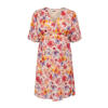 ONLY MATERNITY gebloemde jurk OLMSTAR roze/paars/oranje