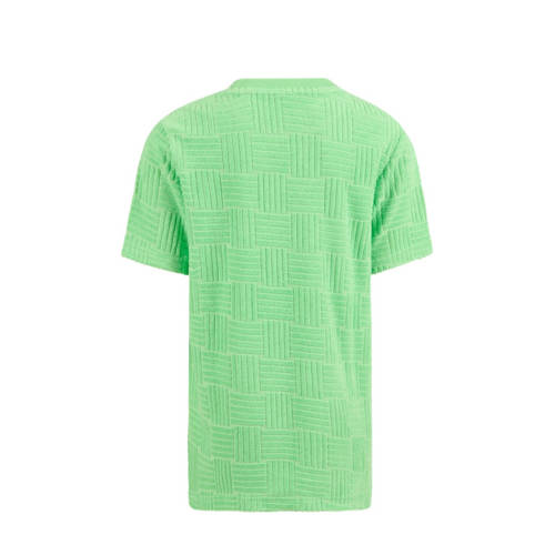 Shoeby T-shirt met all over print groen Jongens Katoen Ronde hals All over print 146 152
