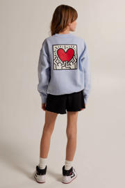 thumbnail: America Today sweater met backprint lichtblauw