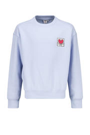 thumbnail: America Today sweater met backprint lichtblauw