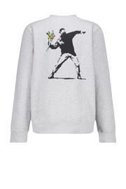 thumbnail: America Today sweater met backprint grijs