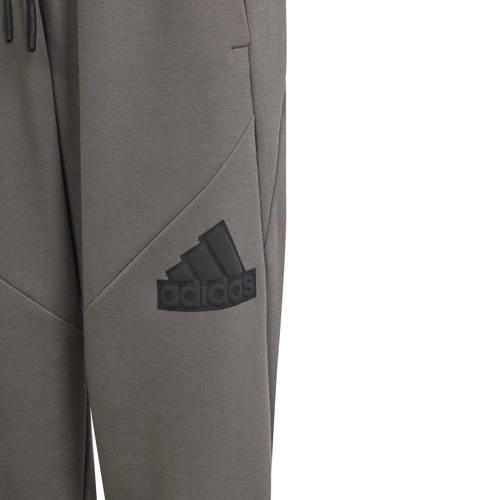 Adidas Sportswear joggingbroek grijs zwart Katoen Effen 164