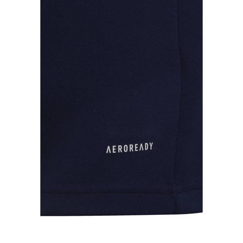 Adidas Performance Junior sportpully Squadra 21 donkerblauw wit Sportsweater Jongens Meisjes Polyester Opstaande kraag 128