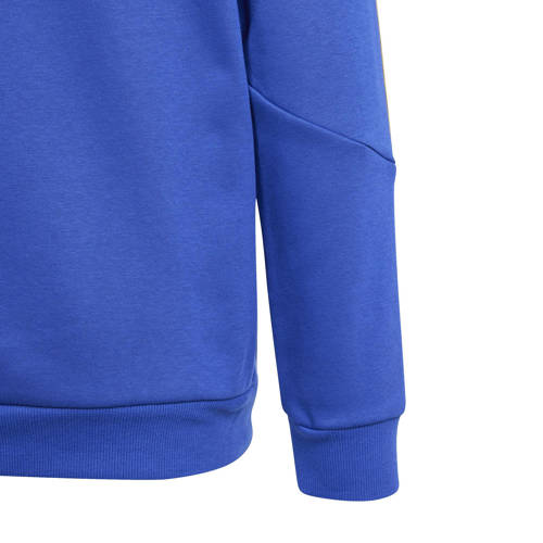 Adidas Performance Junior voetbalsweater Messi blauw Sportsweater Jongens Meisjes Katoen Capuchon 152